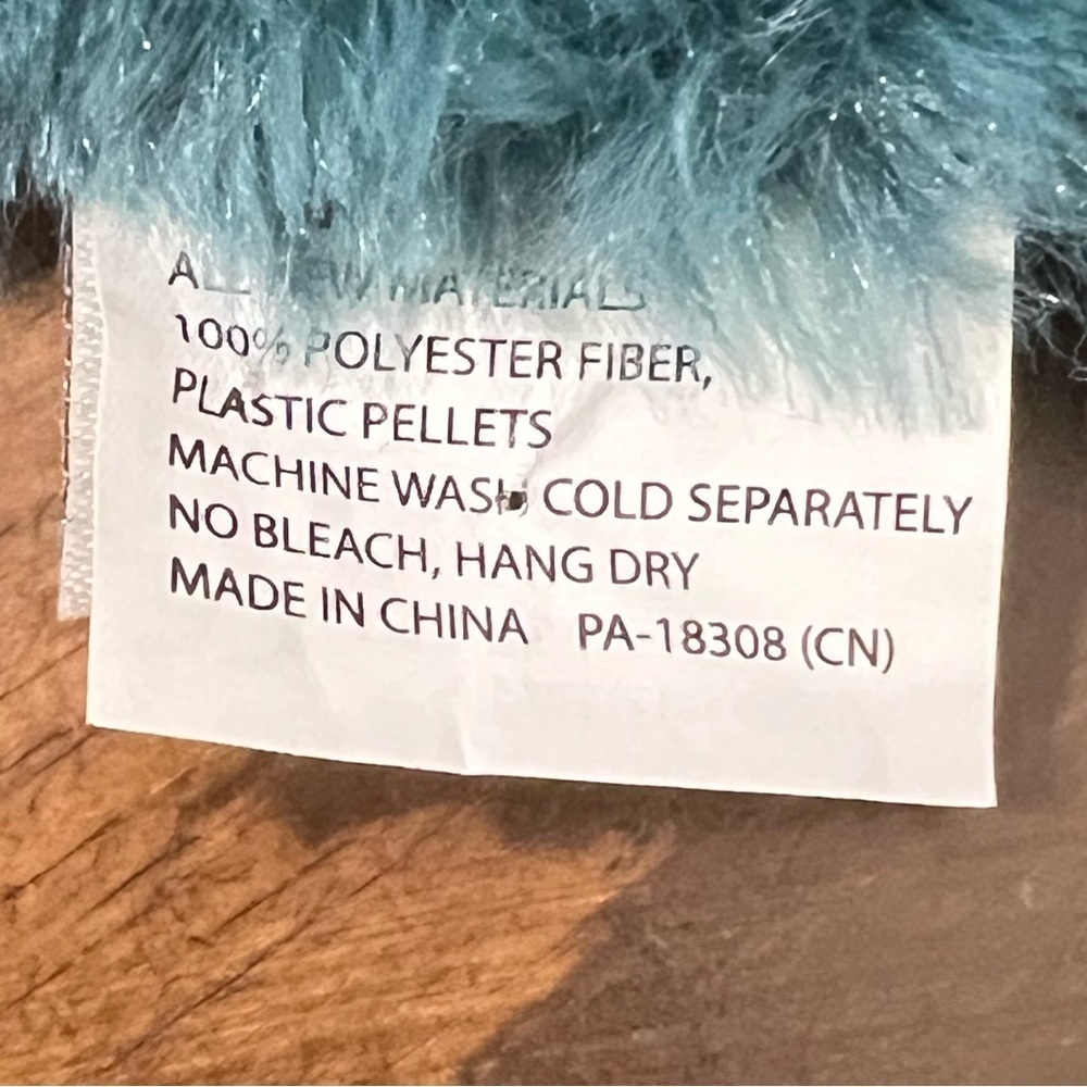 O.B. Designs Banjo Bunny dark teal/blue Plush Lovey Blankie toy Easter NWOT - Picture 10 of 10